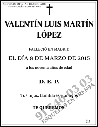 Valentín Luis Martín López